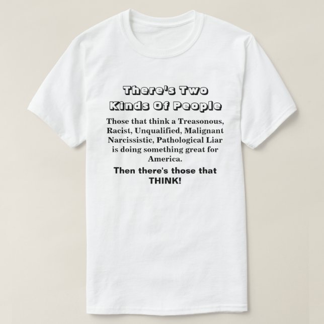 T-shirt Il y a deux sortes de gens..... (Design devant)