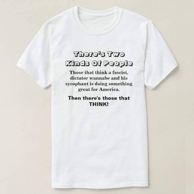 T-shirt Il y a deux sortes de gens..... (Design devant)