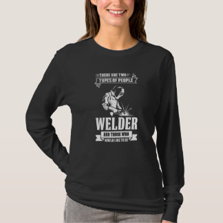 T-shirt il y a deux types de personnes souder Job Premium