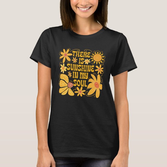 T-shirt Il Y A Du Soleil Dans Mon Âme (Devant)