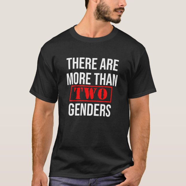 T-shirt Il Y A Plus De Deux Hommes Et Hommes Gay Pride Cad (Devant)