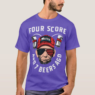 T-shirt Il y a quatre points et 7 bières
