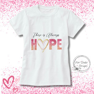 T-shirt "Il y a toujours de l'espoir" en Parties scintilla