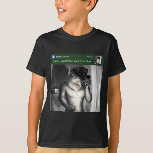 T-shirt Il y a un mouvement à la porte d'entrée Drôle de m