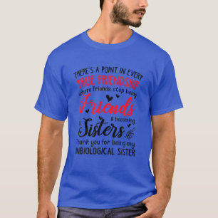 T-shirt Il y a un point dans toute amitié réelle