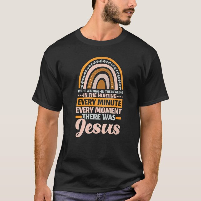 T-shirt Il Y Avait Jésus Religion Chrétienne Rainb Religie (Devant)