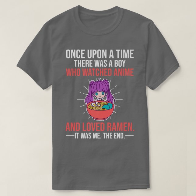 T-shirt Il Y Avait Un Garçon Qui Regardait Anime Et Aimait (Design devant)
