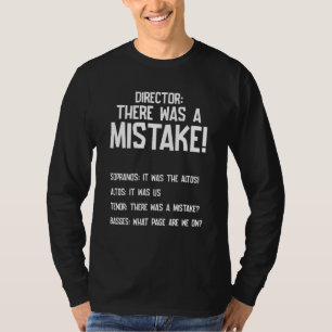 T-shirt Il y avait une erreur Directrice de chœur Sopranos