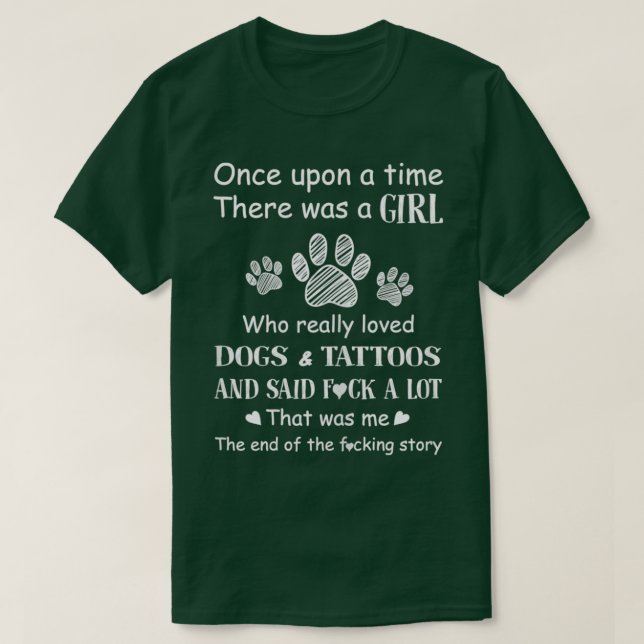 T-shirt Il Y Avait Une Fille Qui Aimait Vraiment Les Chien (Design devant)