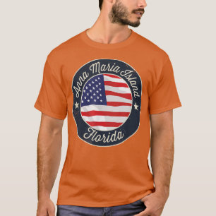 T-shirt Île Anna Maria - Patriotique Floride Souvenir T-S