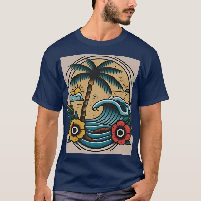 T-shirt Ile Appelant : Le Paradis du marin Jerry's (Devant)