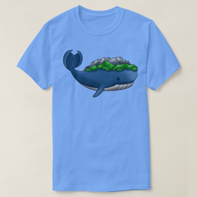 T-shirt île aux baleines (Design devant)