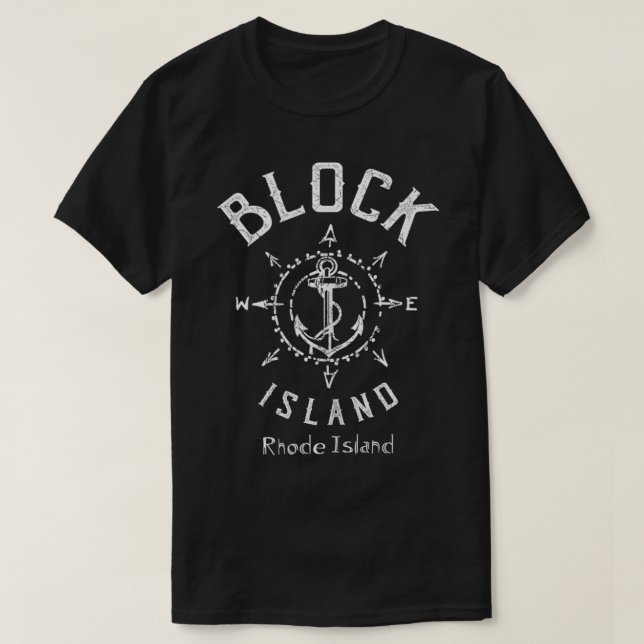 T-shirt Île Block Rhode (Design devant)