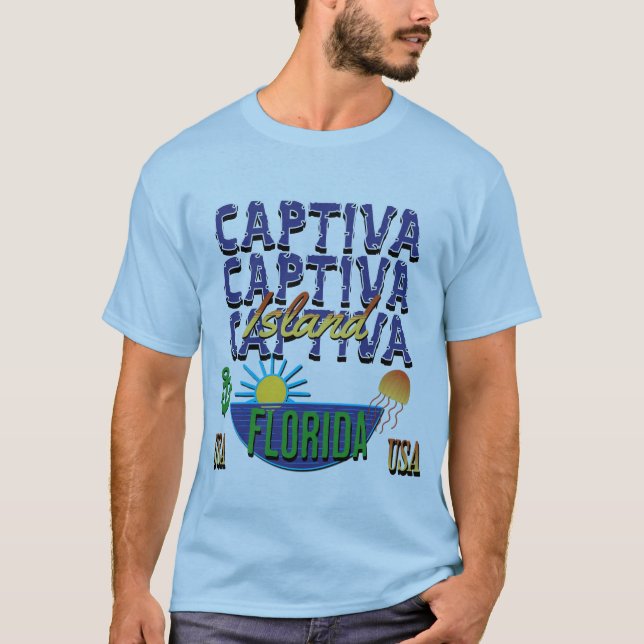T-shirt Île Captiva, Floride (Devant)