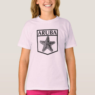 T-shirt Ile d'Aruba Design - Hanes de filles TAGLESS® T-Sh
