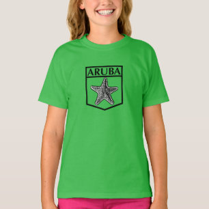T-shirt Ile d'Aruba - Fille de vêtements américains