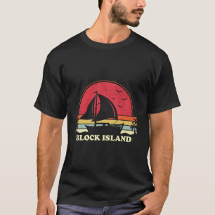 T-shirt Île de Block Bateau à voile Capitaine de voile Mar