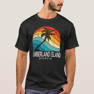 T-shirt Île de Cumberland Géorgie Plage Tropicale Palmier