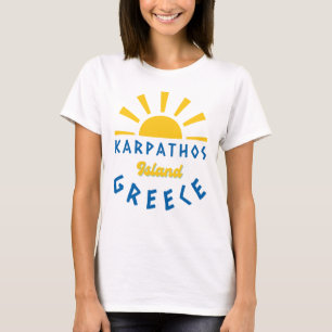 T-shirt Île de Karpathos, Grèce - Sunshine Femmes