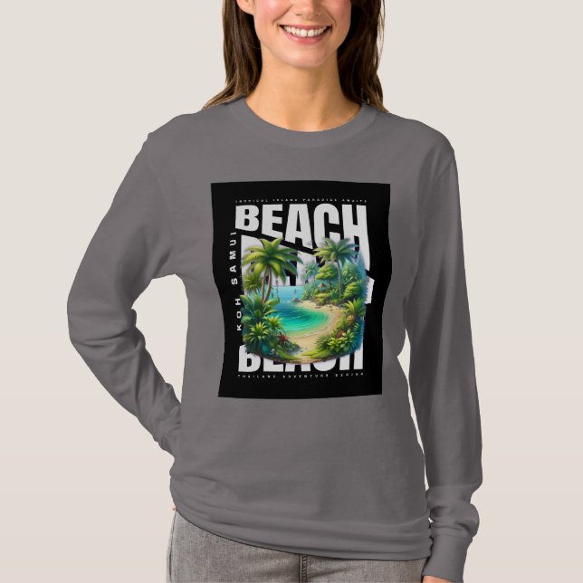 T-shirt Île de Koh Samui Thaïlande (Devant)