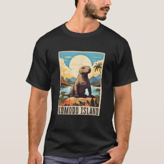 T-shirt Île de Komodo Indonésie Dragon de Komodo