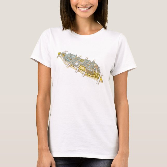T-shirt Ile-De-La-Citez. Paris France (Devant)