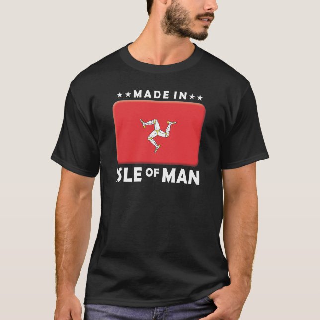 T-shirt Île de Man fait (Devant)