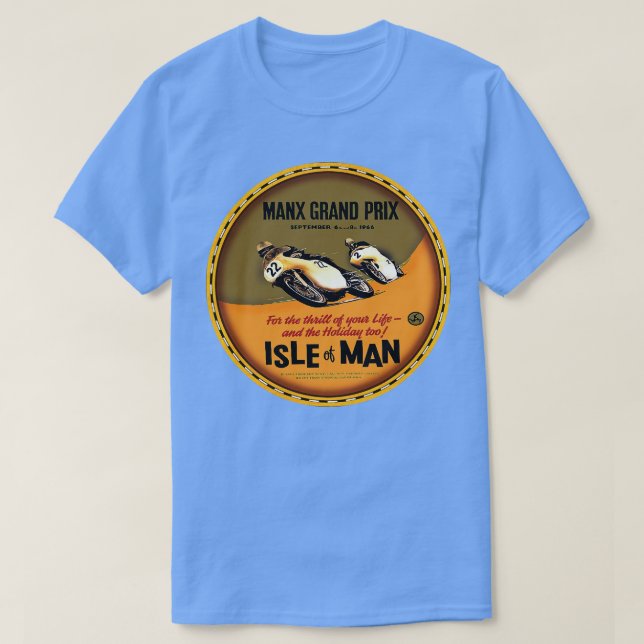 T-shirt Île de Man vintage TT (Design devant)