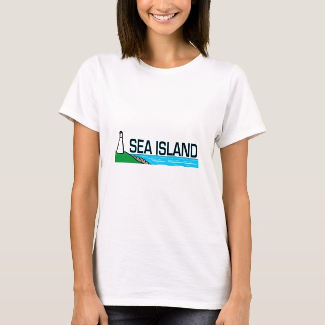T-shirt Île de mer, la Géorgie (Devant)