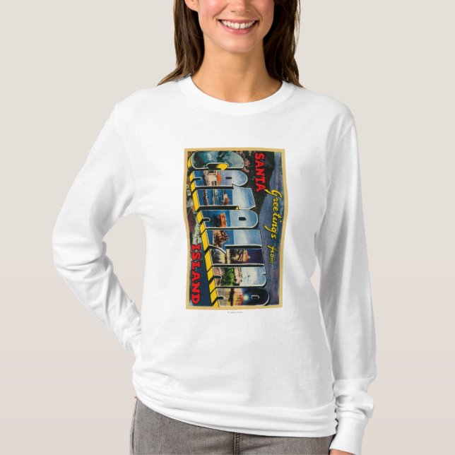 T-shirt Île de Père Noël Catalina, la Californie (Devant)