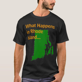 T-shirt Île de Rhode ce qui se produit