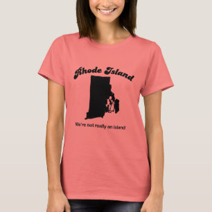 T-shirt Île de Rhode - nous ne sommes pas une île