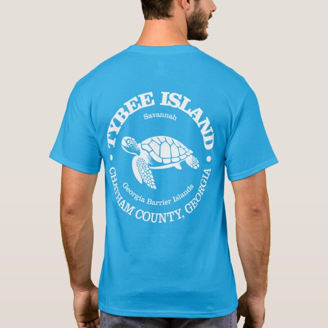 T-shirt Île de Tybee (tortue de mer) (Dos)