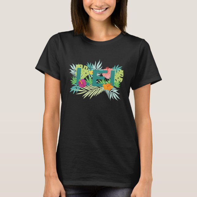 T-shirt Ile d'Hawaï Lei Hawaii Pineappy Tiki (Devant)