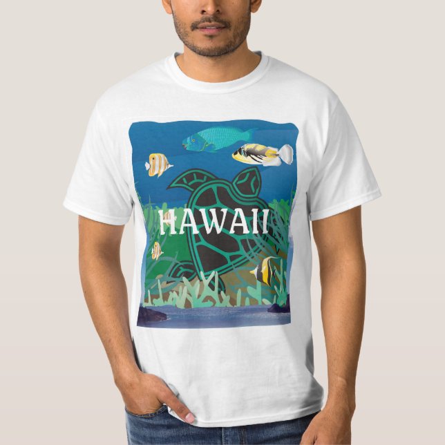 T-shirt Île d'Hawaï Oahu (Devant)