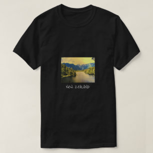 T-shirt Île du Sud du lac Matheson en Nouvelle-Zélande