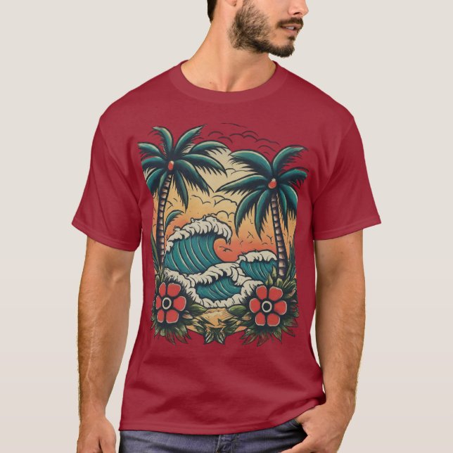T-shirt Île Échap (Devant)