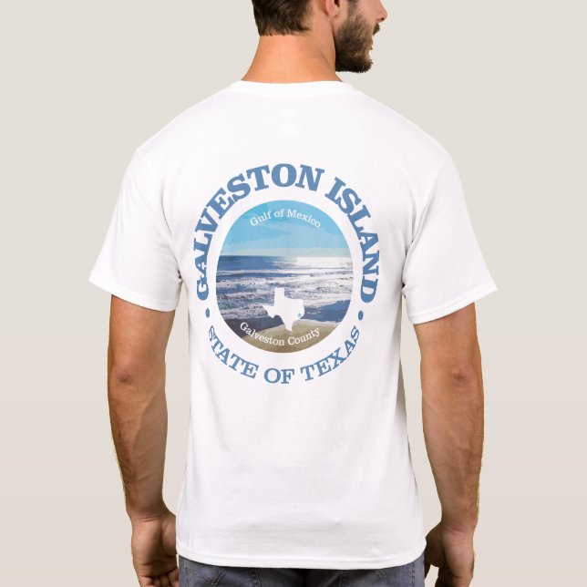 T-shirt Île Galveston (C) (Dos)