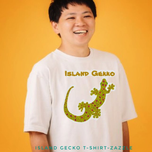 T-shirt Île Gecko (Créateur téléchargé)