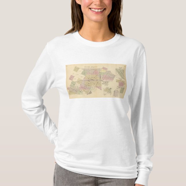 T-shirt Île grande, Nébraska (Devant)