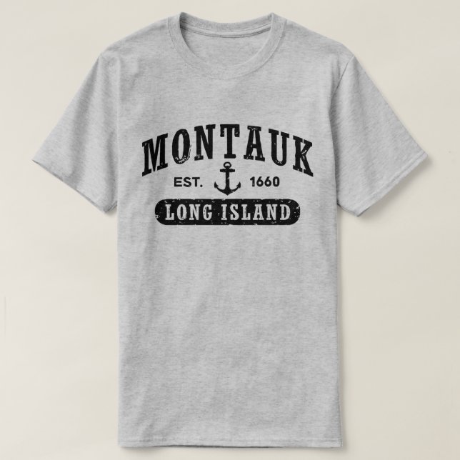 T-shirt Île Montauk Long (Design devant)