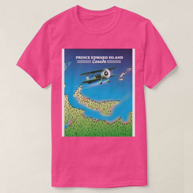 T-shirt Île Prince Canada belle carte (Design devant)