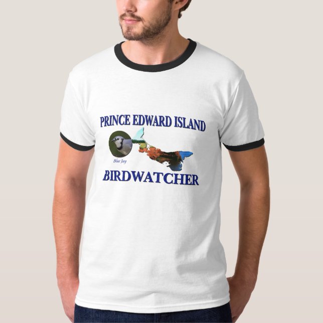 T-shirt Île Prince Edouard Birdwatcher (Devant)