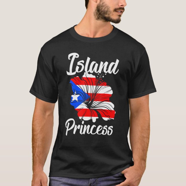 T-shirt Île Princess Porto Rico Boricua Porto Rico (Devant)