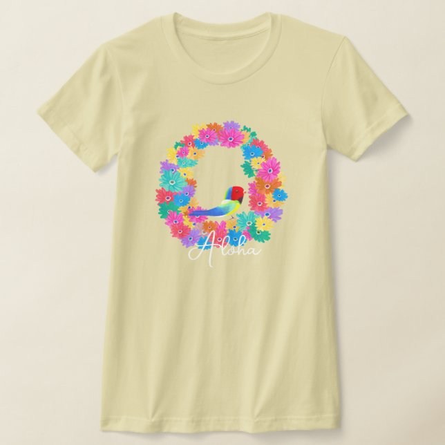 T-shirt Île Rustique Oiseau 'Aloha'  (Poser)