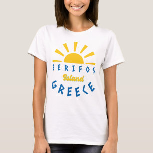 T-shirt Île Serifos, Grèce - Sunshine Femmes