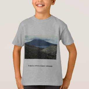 T-shirt Île volcanique de Krakatoa, Indonésie