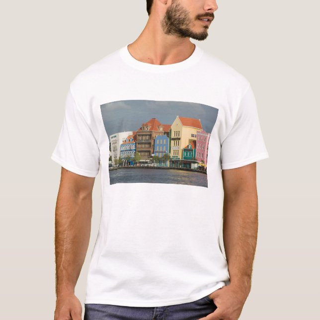 T-shirt Îles ABC, CURAÇAO, Willemstad: Front de mer 2 (Devant)