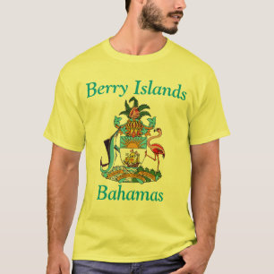 T-shirt Îles Berry, Bahamas avec armoiries