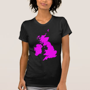 T-shirt Îles britanniques à Magenta